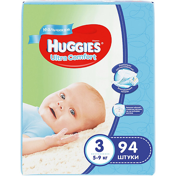   Huggies Ultra Comfort 3 Giga Pack  , 5-9 , 94 .