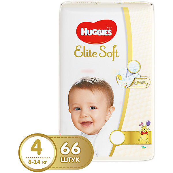   Huggies Elite Soft 4, 8-14 , 66 .