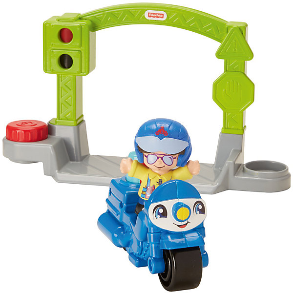   Fisher-Price Little People Stop&Go Police Motorcycle