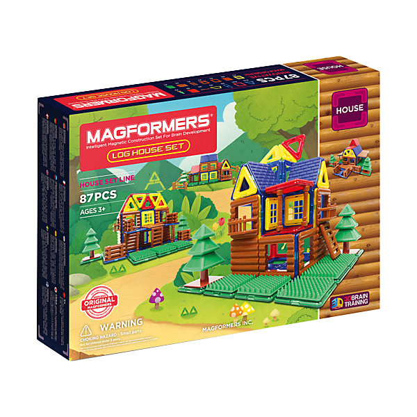    705004 Log House Set, MAGFORMERS