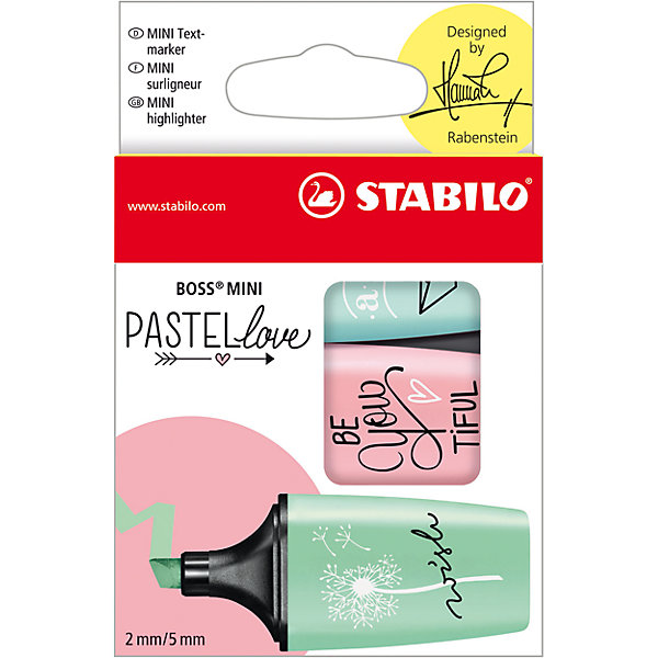    STABILO, BOSS MINI PASTELLOVE, 3 / (, , ), 